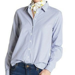 Embroidered Striped Blouse